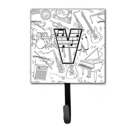 Jensendistributionservices Letter V Musical Note Letters Leash & Key Holder MI2103637